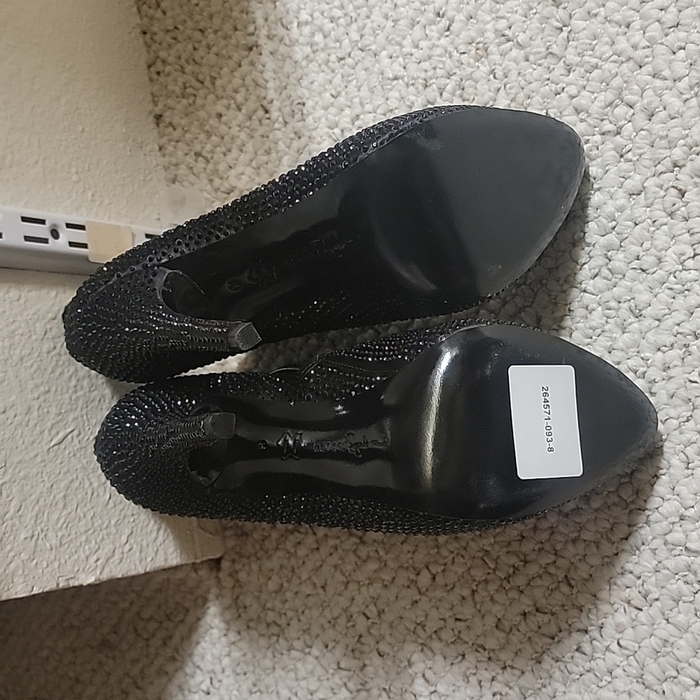 Report Signature Black Rhinestone Booties - Picture 3 of 3